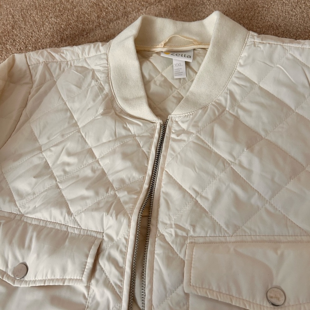 Zella double way ivory/off white windbreaker - Picture 2 of 6